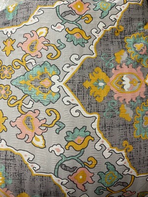 Mainstays Twin Comforter/Sham-Pastel Floral Medallions W/Pnk Reverse PreOwn(G32)