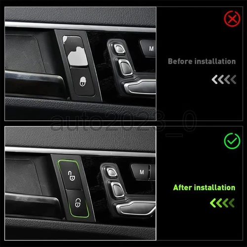Button Repair Kit Window Switch Sticker For 2010-14 Mercedes Benz ML350 A B E350 - Foto 10 di 10