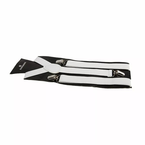 Men Y-Shape Suspenders Elastic Strap Brace 3 Clips Adjustable Pants Brace TBN US - Picture 7 of 22