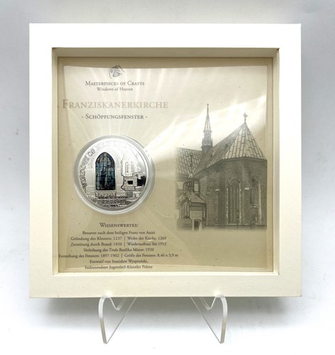 Moneda de plata Islas Cook 2012 10$ VENTANAS DEL CIELO Iglesia de San Francisco Cracovia - Imagen 5 de 8