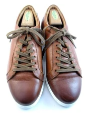 Allen Edmonds "COURTSIDE" Men's Low-Top Leather Dress Sneakers 10 D  Chili(245N)