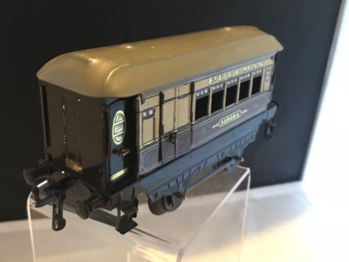 VINTAGE HORNBY O STÄRKE WEISSBLECH Nr. 1 PULLMAN COMPOSITE COACH AURORA VERPACKT - Bild 3 von 12