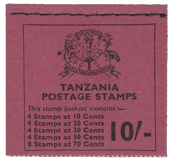Folleto Estampillas de Tanzania