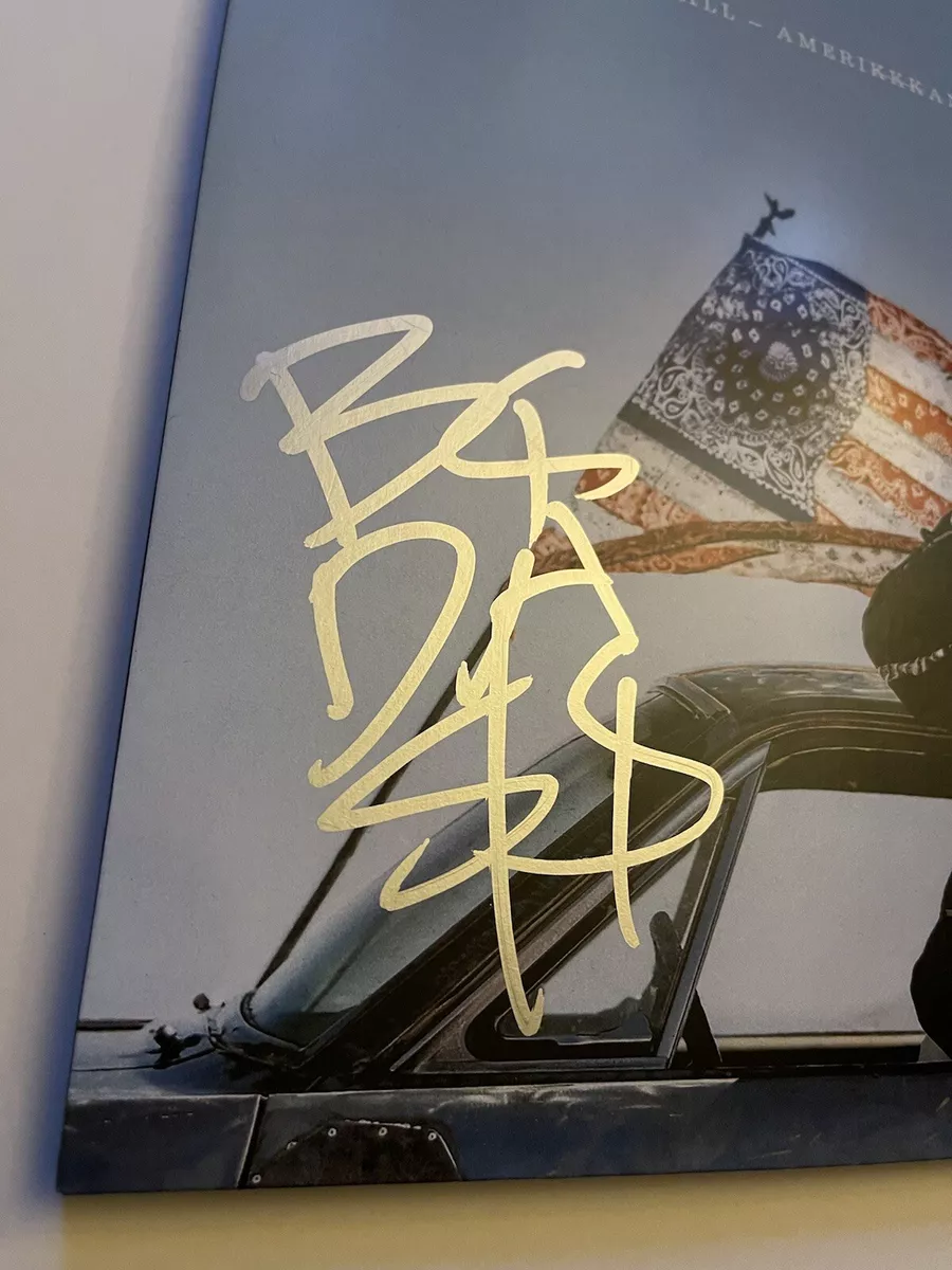 JOEY BADASS SIGNED ALL AMERIKKKAN BADASS VINYL RECORD BADA