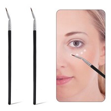 2pcs Folding Eyeliner Brush Sickle Angled Brush for Upper and Lower Eyeliner ...