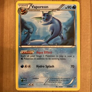 Vaporeon - 22/98 - Uncommon LP, English Pokemon Ancient Origins