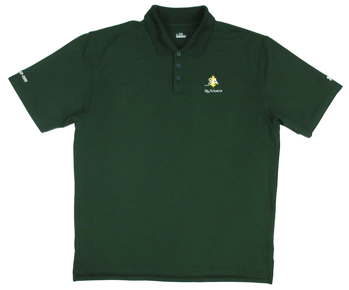 Under armour forest green polo deals