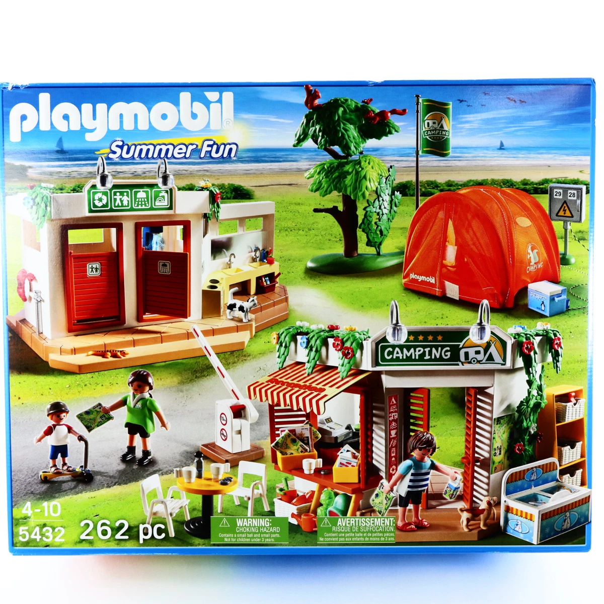 PLAYMOBIL Camp Site Summer Fun 5432 Huge Playset Camping Toys Boys Age 4 5 6 7 8