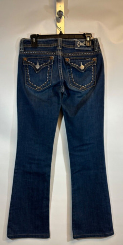 MISS ME 27 JP5017 Bootcut blue jeans White Brown S