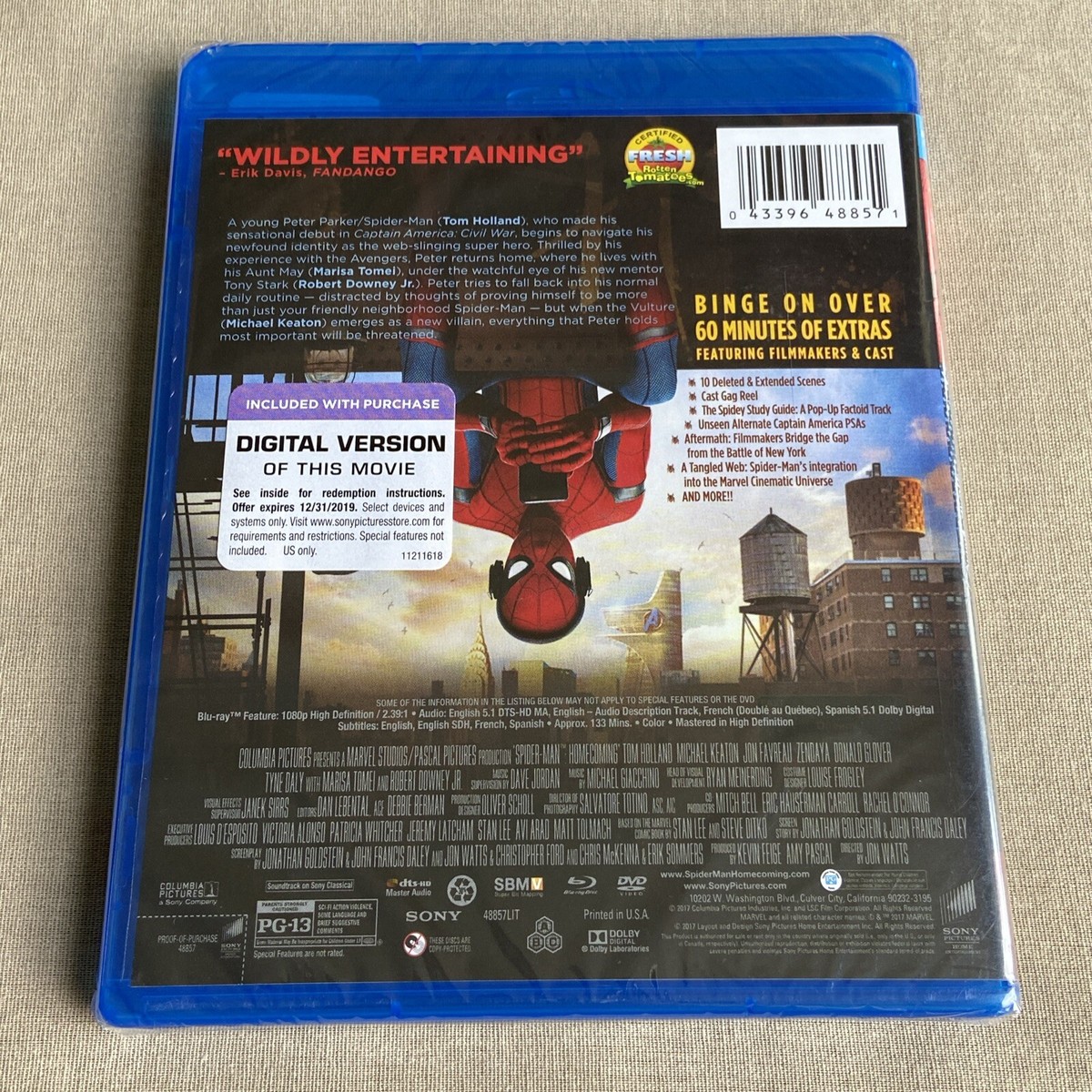 (未使用･未開封品)Homecoming: Collectors Edition [DVD] Spider Man Homecoming 4K UHD Blu Ray DVD Collector's Edition