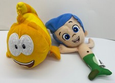 Bubble Guppies Gil  Mr. Grouper Plush Doll Lot of 2 Nick Jr Nickelodeon