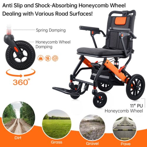 Ultra Lightweight Elderly Transport Wheelchair Weighs only 12 kg,Supports 120 kg - Picture 4 of 7