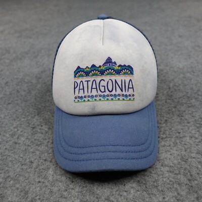 Patagonia Floral Print Trucker Hat One Size Blue Pink Kids main image 4