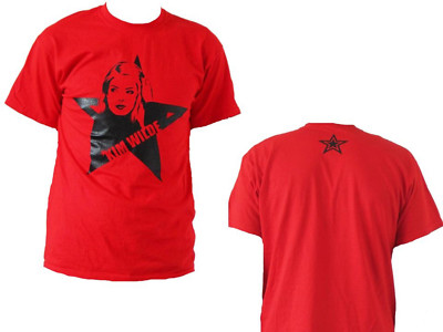 KIM WILDE - Star Logo - red - T-Shirt - Größe Size S - Neu 