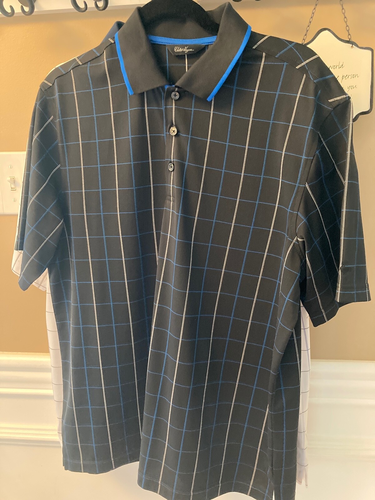 Two (2) Walter Hagen Golf Polo Shirts Men's Medium Gem