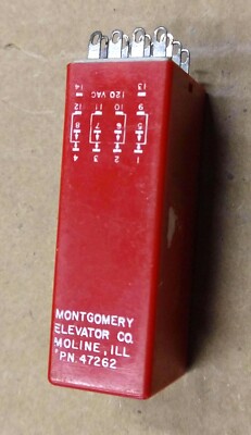 Montgomery Elevator Co. 47262 Timer Vintage Electric Timing device control part