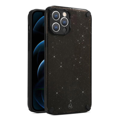 FÜR XIAOMI POCO X3 NFC - SCHWARZ Hülle Handy Case Blink Tasche ARMOR GLITTER