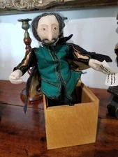 Vintage JAX Hand Crafted Jack-In-The-Box, WIlliam Shakespeare, Made in Maine