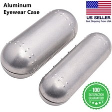 Aluminum Sunglasses Hard Case cylindrical Eyewear Shell for Pilot Aviator glass
