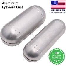 Aluminum Sunglasses Hard Case cylindrical Eyewear Shell for Pilot Aviator glass