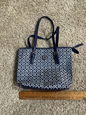 Tommy Hilfiger Monogram Navy blue and White purse