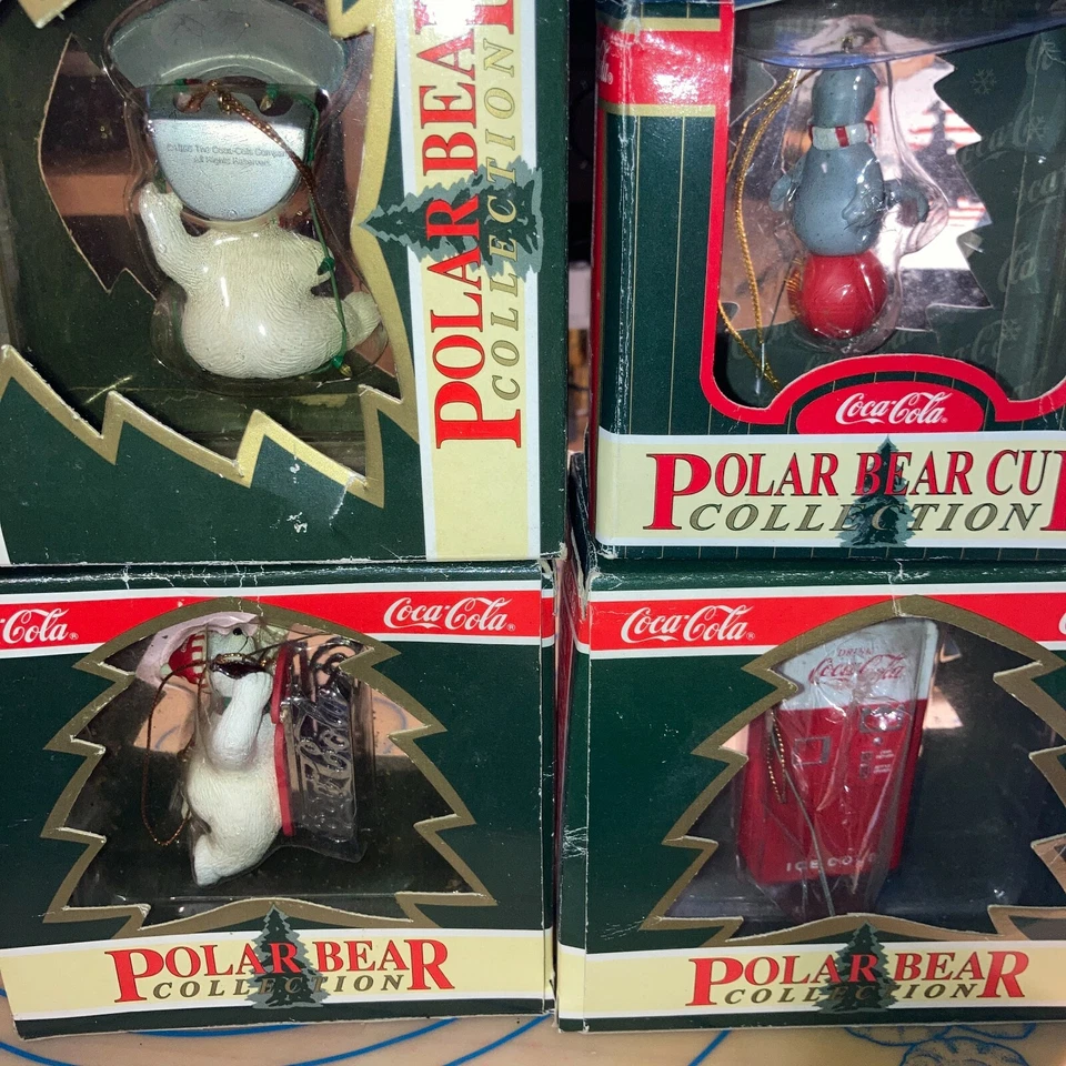 LOTE DE 8 Adornos Enesco Coca Cola 94-98, Osos, Papá Noel ENVÍO GRATUITO NUEVO EN CAJA Foto 2 de 4