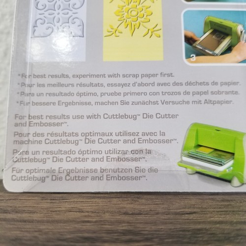NEU Cricut Cuttlebug Prägeordner Menge x 8 Damast Dekor & Mini ausgefallene Ecken - Bild 19 von 19