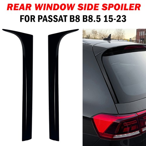 Vertikale Heck Seite Spoiler Schwarz Glänzend Für VW Passat B8 Kombi 2015–2023 - Picture 6 of 12