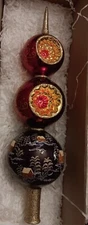 Joy To The World -  Red Russian Finial