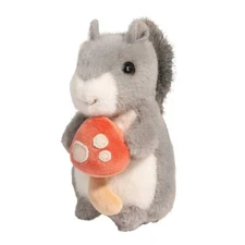 Douglas Toys Squirrel with Mushroom Plush Stuffed Animal Toy, 5.75"
