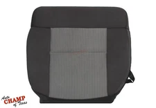 2007-2008 Ford F-150 XLT-Driver Side Bottom Replacement Cloth Seat Cover Dk Gray