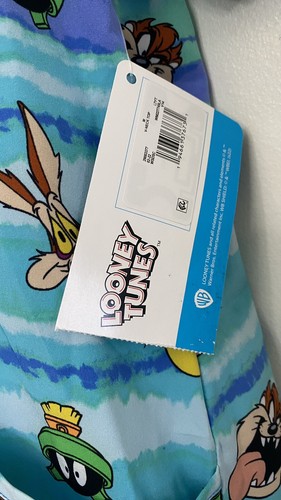 Blusa Médica Looney Tunes para Mujer Talla M Dibujos Animados Piolín Taz Elmer Fudd Nueva con Etiquetas - Imagen 3 de 11