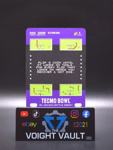 Dog Gone Streak 2026 Bo Jackson Battle Arena Tecmo Bowl Play Card SSP #PL7