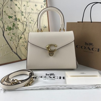COACH Sammy Top Handle CH723  H 7.28 in × W 9.45 in × D 4.33 in White