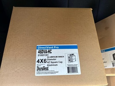 DURAVENT DirectVent Pro 46DVA-HC 4'' x 6 5/8'' Horizontal Square Termination Cap