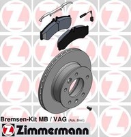 Zimmermann Bremsscheiben 276Mm + BelÄGe Vorne FüR Mercedes Sprinter + Vw Lt