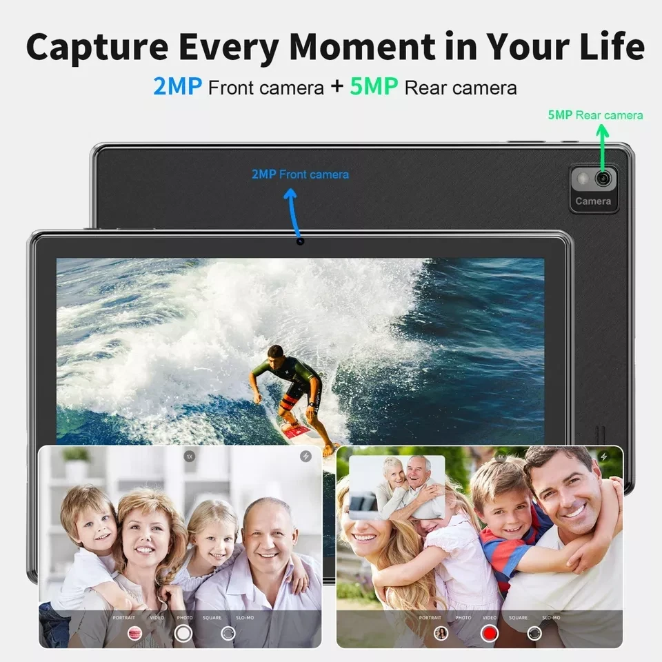 10 Zoll WIFI Tablet Android 12 LCD 64GB Tablet Pad 1.6GHz Quad-Core Dual Kamera - Bild 4 von 4