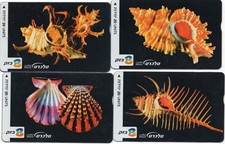 ISRAEL 2002  USED   PHONECARDS   Sea shells - set 