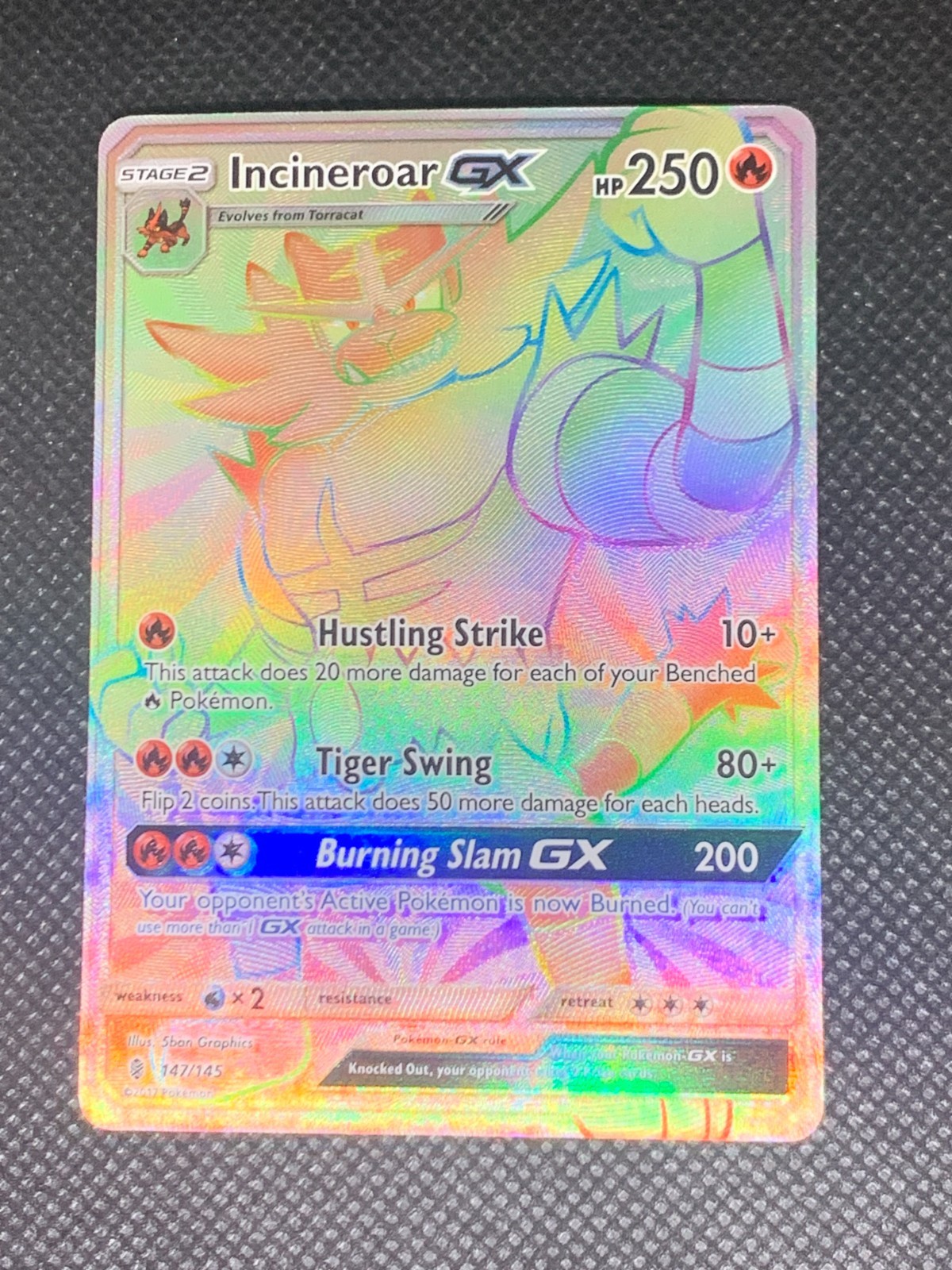 Incineroar GX 2017 Sun & Moon: Guardians Rising #147/145 Holo (Secret) Price  Guide - Sports Card Investor