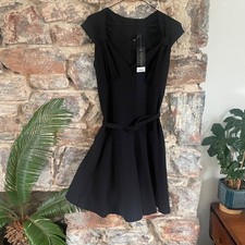 Topshop women’s black Shift Dress - short sleeves - UK 12 - BNWT