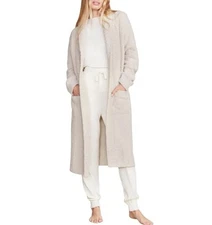 Barefoot Dreams CozyChic Lite Rib-Knit Open Front Chenile Duster Cardigan New S