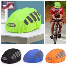 High Visibility Bike Helmet Rain Cover Helmet Protection Cover Cycling Safety