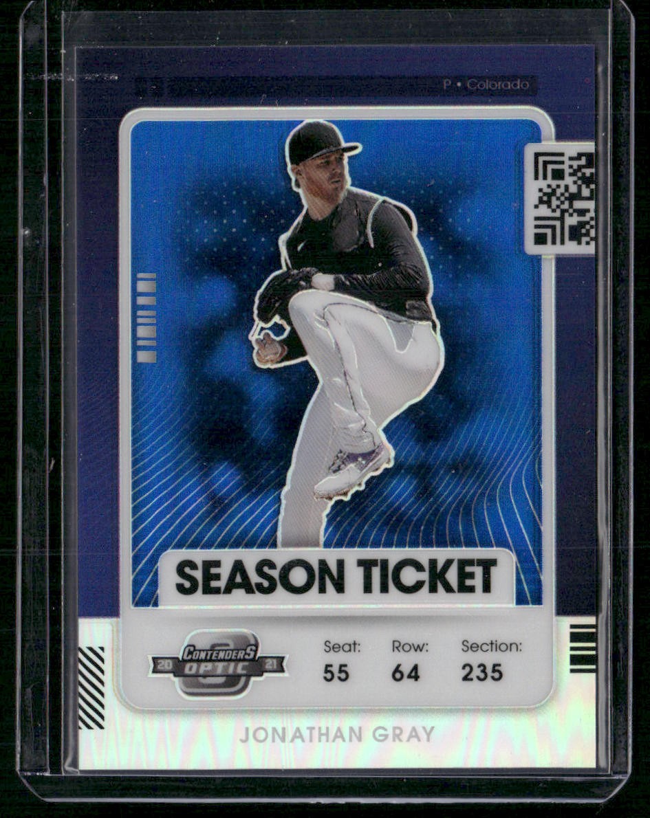 2021 Panini Contenders #42 Jonathan Gray Optic Blue #/99