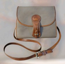 VTG Dooney  Bourke All Weather Essex Taupe Tan Purse Bag Single Strap USA