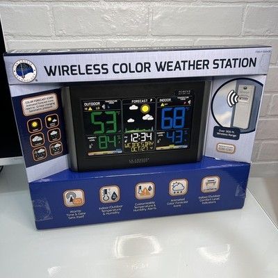 La Crosse Technology Wireless Color Weather Station Open Box Tested Works