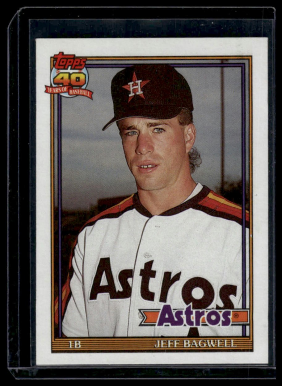 1991 Topps Traded #4T Jeff Bagwell Gray Card Stock (Pack Version)