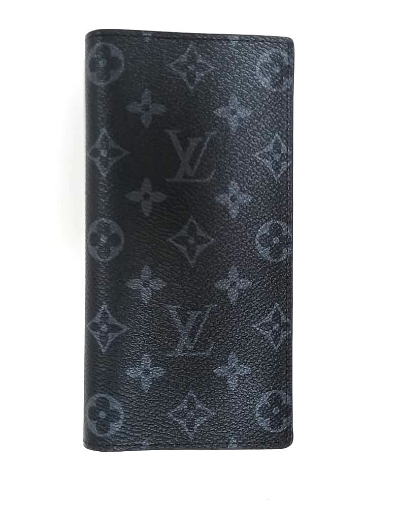 Louis Vuitton Monogram Eclipse Brazza Canvas Long… - image 1