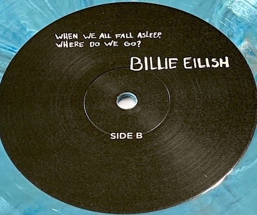 Billie Eilish When We All Fall Asleep Where Do We Go Blue Marble Vinyl LimitedEd - Picture 12 of 18