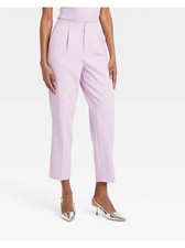 A New Day Women's Tapered High Rise Ankle Length Pants Trousers Purple NWT Sz 6
