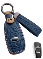 for Subaru Key Fob Cover Leather Car Key Case Keychain Fob Holder Compatible ...
